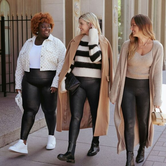 Knix Papaya Faux Leather Leggings XL - Picture 15 of 16